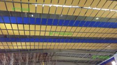 清遠學(xué)?；@球館吊頂空間吸聲體案例